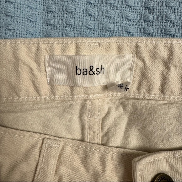 ba&sh Ruth Off White Straight Leg Jeans - Women’s 6 - Picture 8 of 14